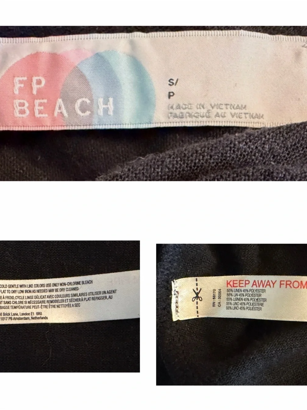 Free People Beach Eros Maxi Dress Black SZ S NWOT